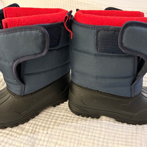 Polo RALPH LAUREN Snow boots US size 2 BOYS Navy, red lining, black rubber soles - Picture 10 of 13